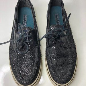 Sperry Top Sider Black Sequins 7